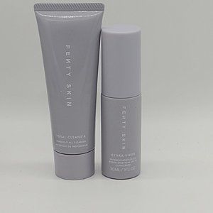Fenty facial cleanser and moisturizer